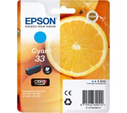 EPSON  No. 33 Oranges Cyan Ink Cartridge